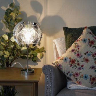 Jupiter Chrome Table Lamp