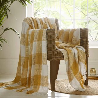 Epsom Ochre Throw 130x170cm