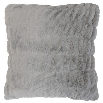 Faux Fur Grey Cushion Cover