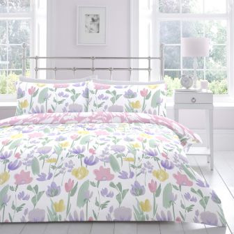 Faye Pink Cotton Rich Duvet Set