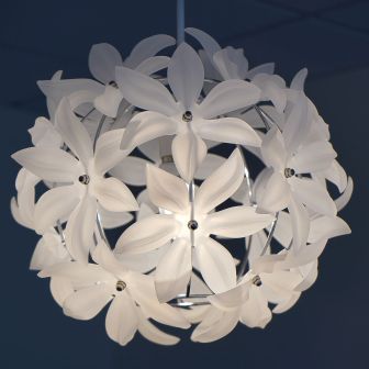 Floral White Pendant
