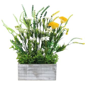 Wild Flowers in Wooden Crate