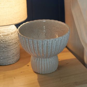 Footed Natural Display Bowl
