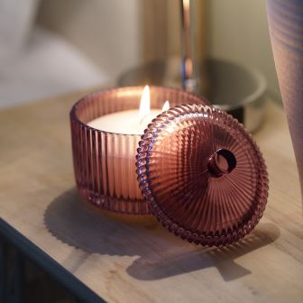 Garden Bloom Plum 10cm Candle 