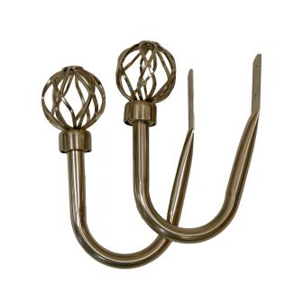 Genoa Antique Brass Hold Back Pair