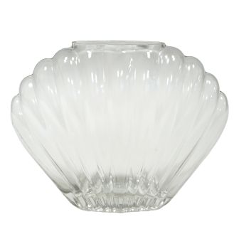 Shell Shaped Glass Vase
