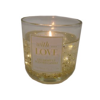 Sparkle LED Gold Candle