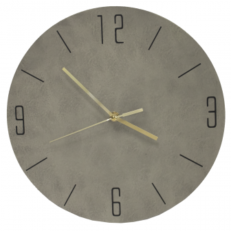 Concrete Effect Grey Clock