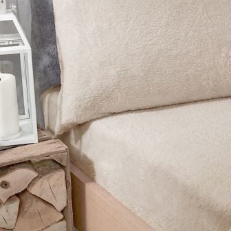 Cosy Grey Fleece Fitted Sheet