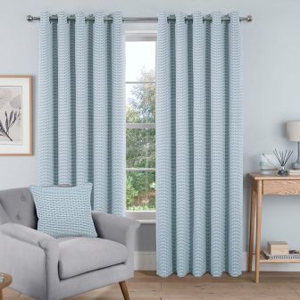 Hartford Teal Blackout Ready Made Eyelet Curtains