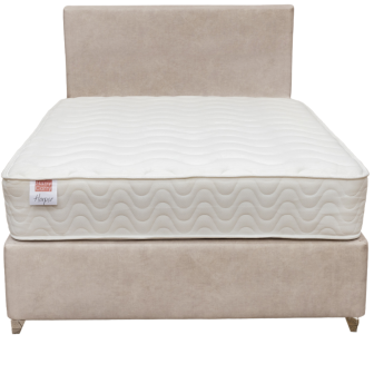 Cruz Beige Double Divan & Mattress Bundle