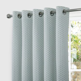 Hartford Green Blackout Ready Made Eyelet Curtains