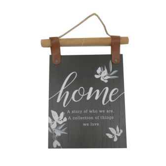 Hanging Home Plaque Black