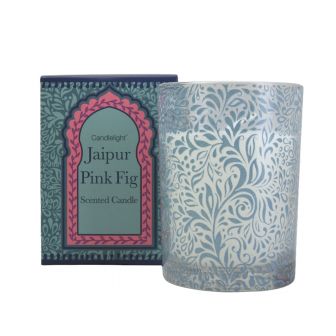 India Jaipur Pink Fig Candle