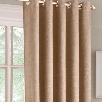 Iona Latte Single Panel Door Curtain