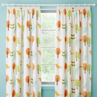 I Spy Nature Duck Egg Pencil Pleat Curtains