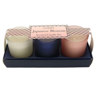 Japan Cherry Blossom Set of 3 Candles