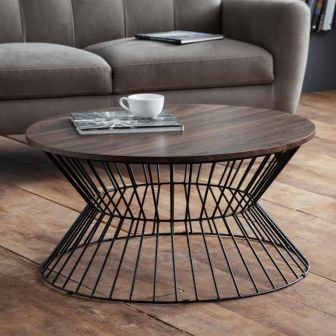 Jersey Round Walnut Coffee Table