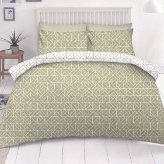 Kai Green Cotton Rich Duvet Set