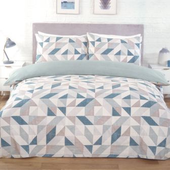 Kenzo Teal Cotton Rich Duvet Set