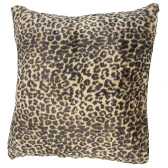 Leopard Natural Faux Fur Cushion Cover