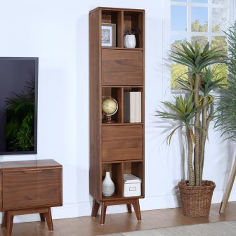 Lincoln Walnut Bookcase