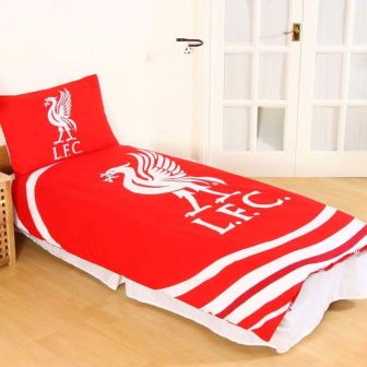 Liverpool Pulse Red Cotton Mix Duvet Cover Set