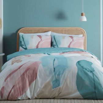 Lyla Teal Cotton Duvet Set