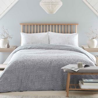Mayu Grey Cotton Mix Duvet Set