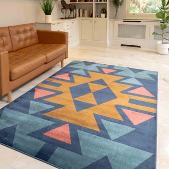 Bergen Adler Blue Rug