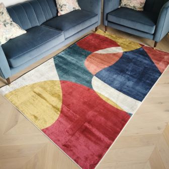 Bergen Jongo Red Rug