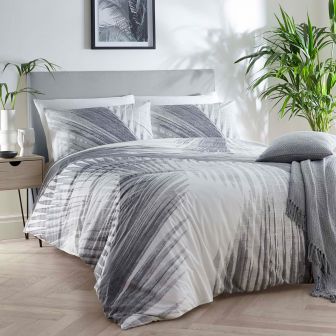 Mindo Grey Cotton Mix Duvet Set