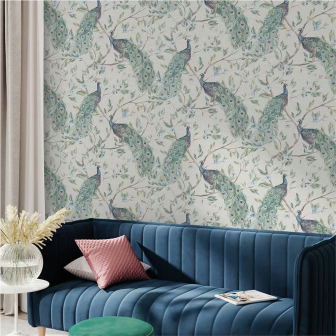 Keeka Birds Blue Wallpaper