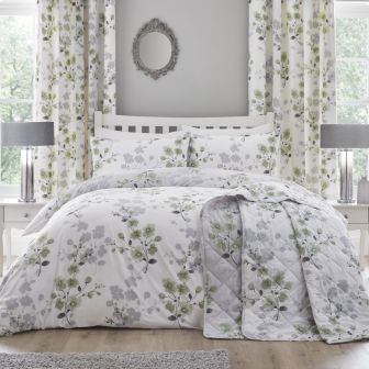 Nadia Green Cotton Rich Duvet Set