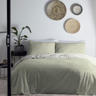 Nepal Green 100% Cotton Duvet Set