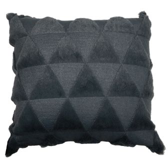 Nyla Triangle Charcoal Cushion Cover
