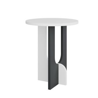 Ollie White and Charcoal Side Table
