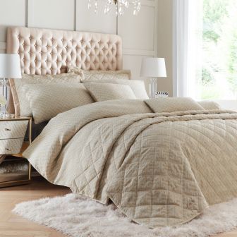 Olympia Gold Quilted Bedspread