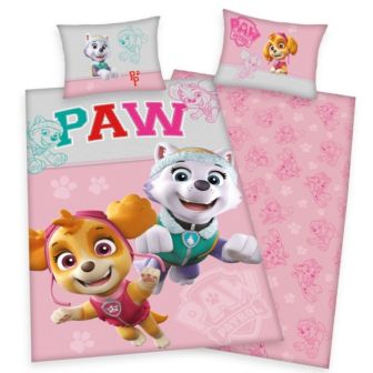 Paw Patrol Pink Cotton Mix Duvet Cover Set