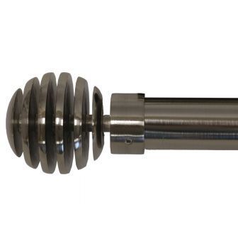 25/28mm Perth Gun Metal Extendable Curtain Pole