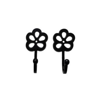 Petal Black Hook Pair