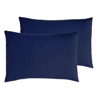 Percale Navy Pillowcase Pair