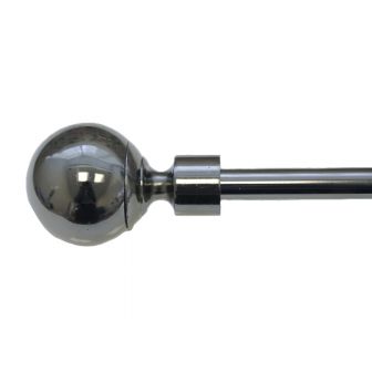 13/16mm Ball Gun Metal Curtain Pole