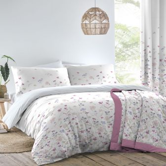 Marianna Heather Cotton Rich Duvet Set