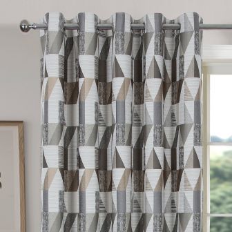 Larossa Natural Ready Made Eyelet Curtains