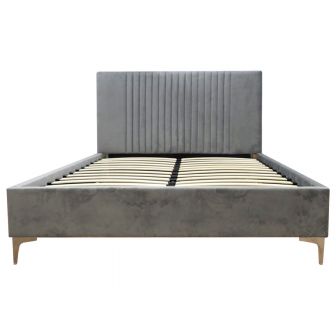 Dallas Velvet Grey Bed Frame