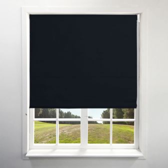 Blackout Black Roller Blind