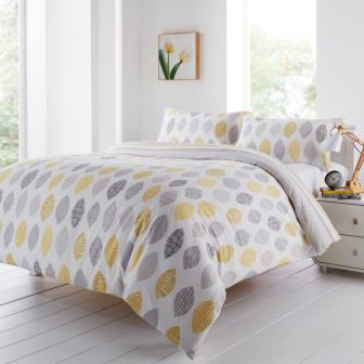 Azuki Silver Cotton Rich Duvet Set