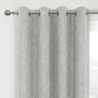 Newport Silver Eyelet Curtains