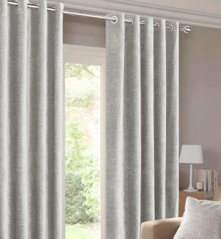 Belgravia Cream Blackout Ready Made Eyelet Curtains